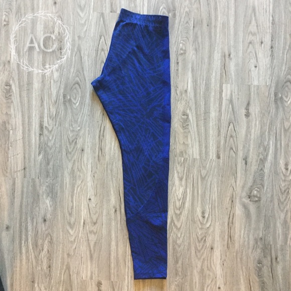 Nike Blue Cotton Leggings - Picture 2 of 5